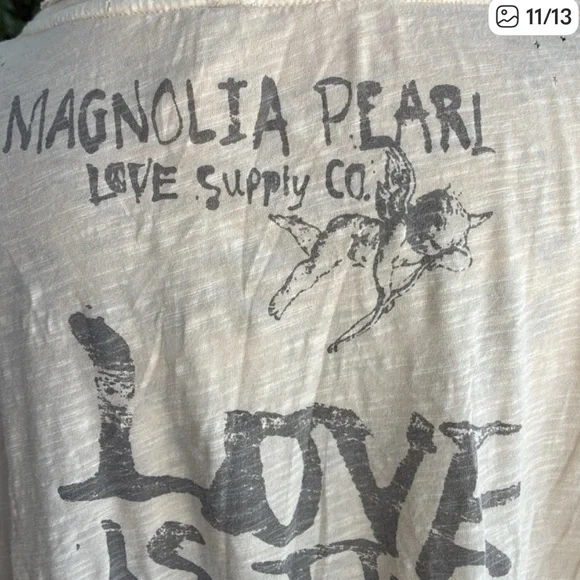 NWT🦌🦋🐦Magnolia Pearl 💯Cotton
Frolic Tee in One Size Fits Most - Picture 11 of 13